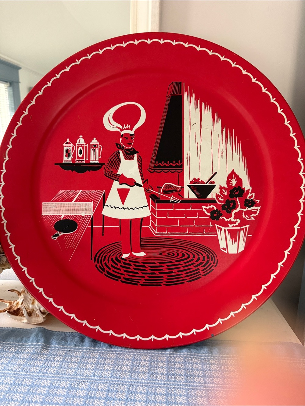 Vintage Marcelline Stoyke tray
